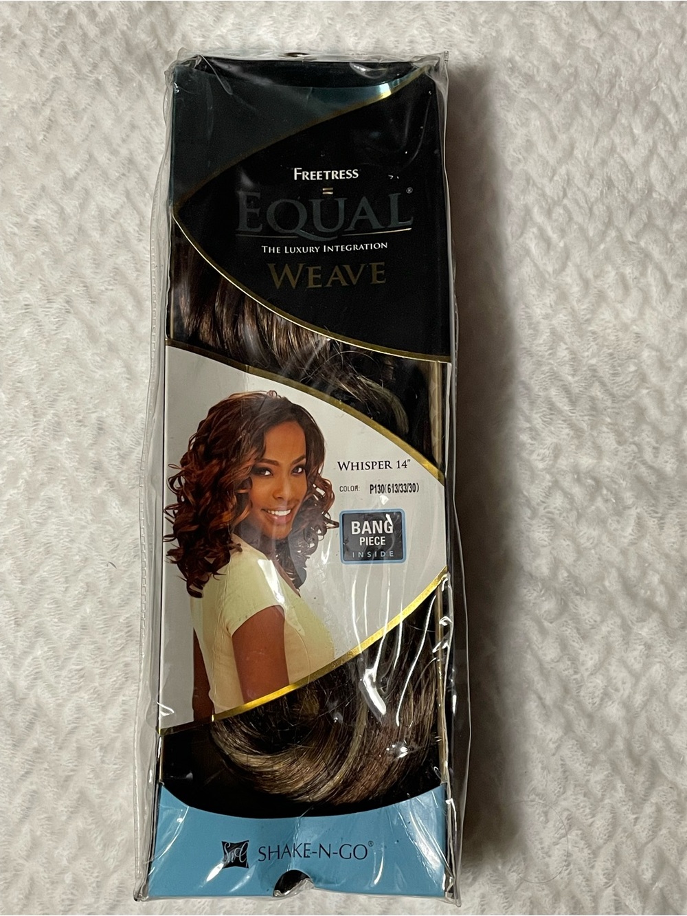 Freetress Shake N Go Equal Whisper Weave 14" Color P130 with Bang Piece